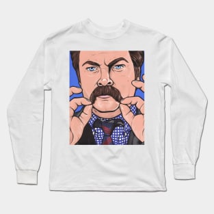 Ron Swanson Long Sleeve T-Shirt